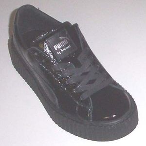 NEW PUMA FENTY BY RIHANNA black patent 8 sneakers